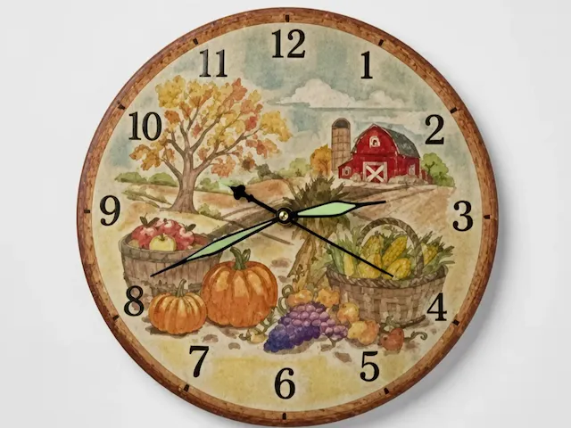 Harvest Wall Clock