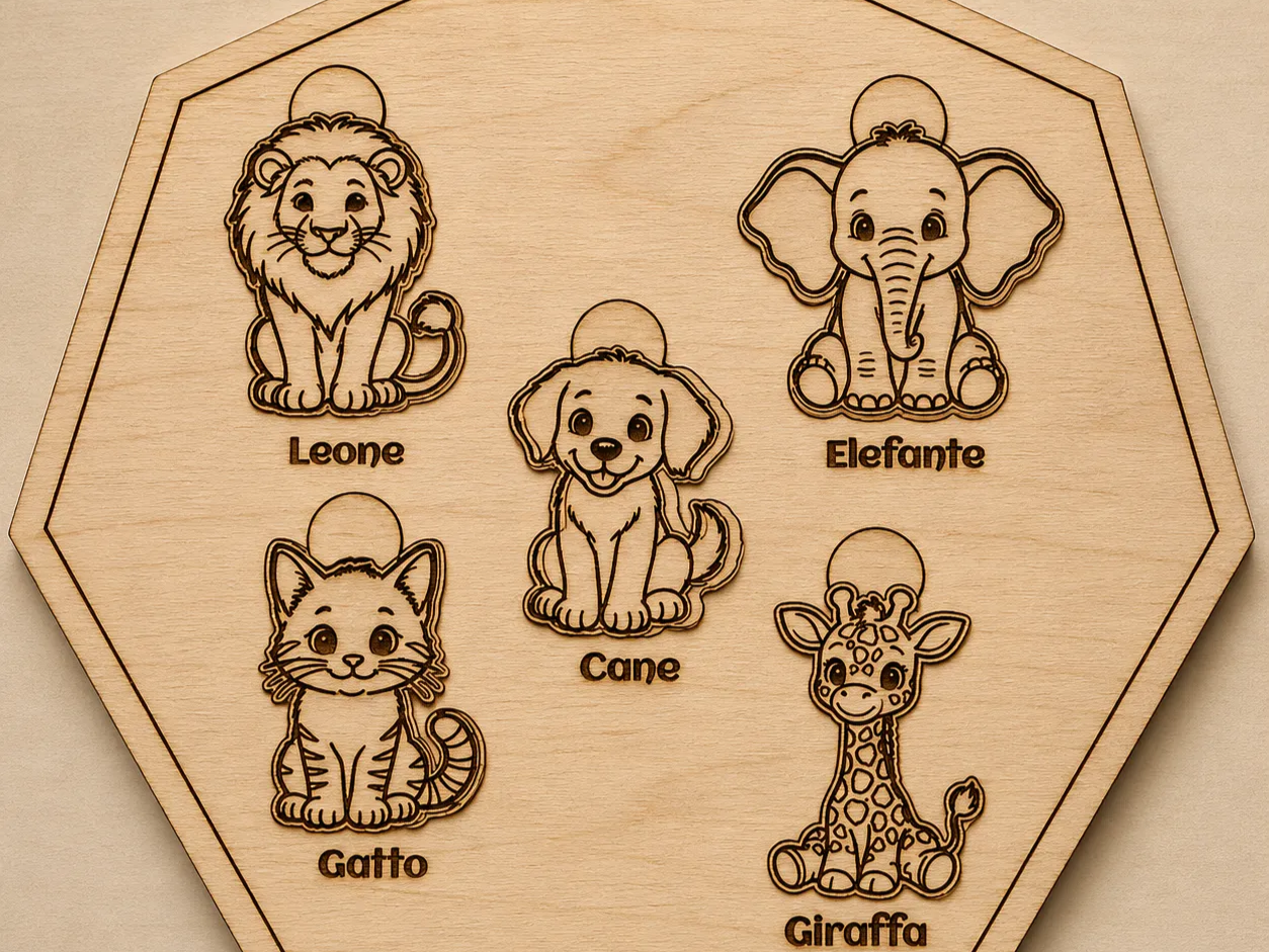 Gioco di riconoscimento degli animali per bambini