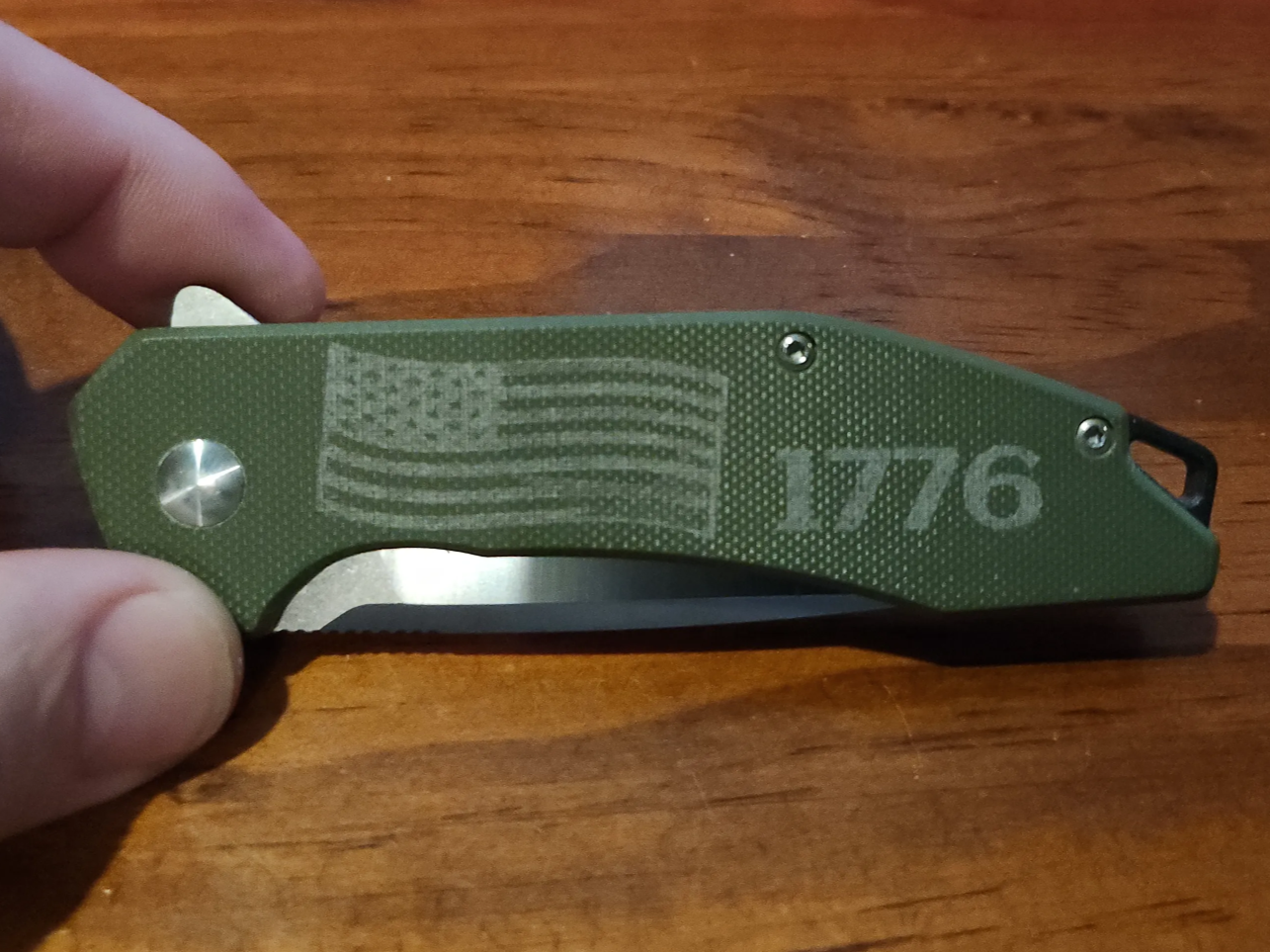 Simple waving flag and 1776 text