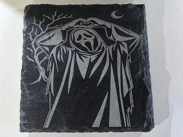 Ghost face with hear