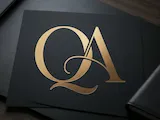[Laser cut and engrave] Refined QA Ligature Monogram Logo
