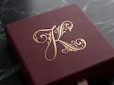 [Laser cut and engrave] K Elegant Wedding Monogram Logo – Refined Bridal Initial for Laser Cut Signs, Cake Toppers, Invitations, Engraving & Cricut Projects