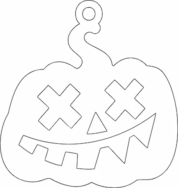 Jack O' Lantern Face Earring 12.xcs