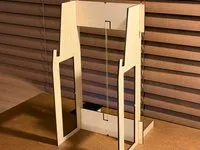 [Laser cut and engrave] ノートパソコン用縦配置デュアルディスプレイスタンド