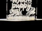 [Laser cut and engrave] Happiness is a Warm Puppy