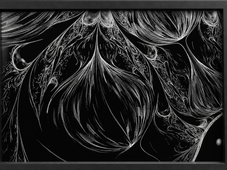Water Drops Design on a Business Card