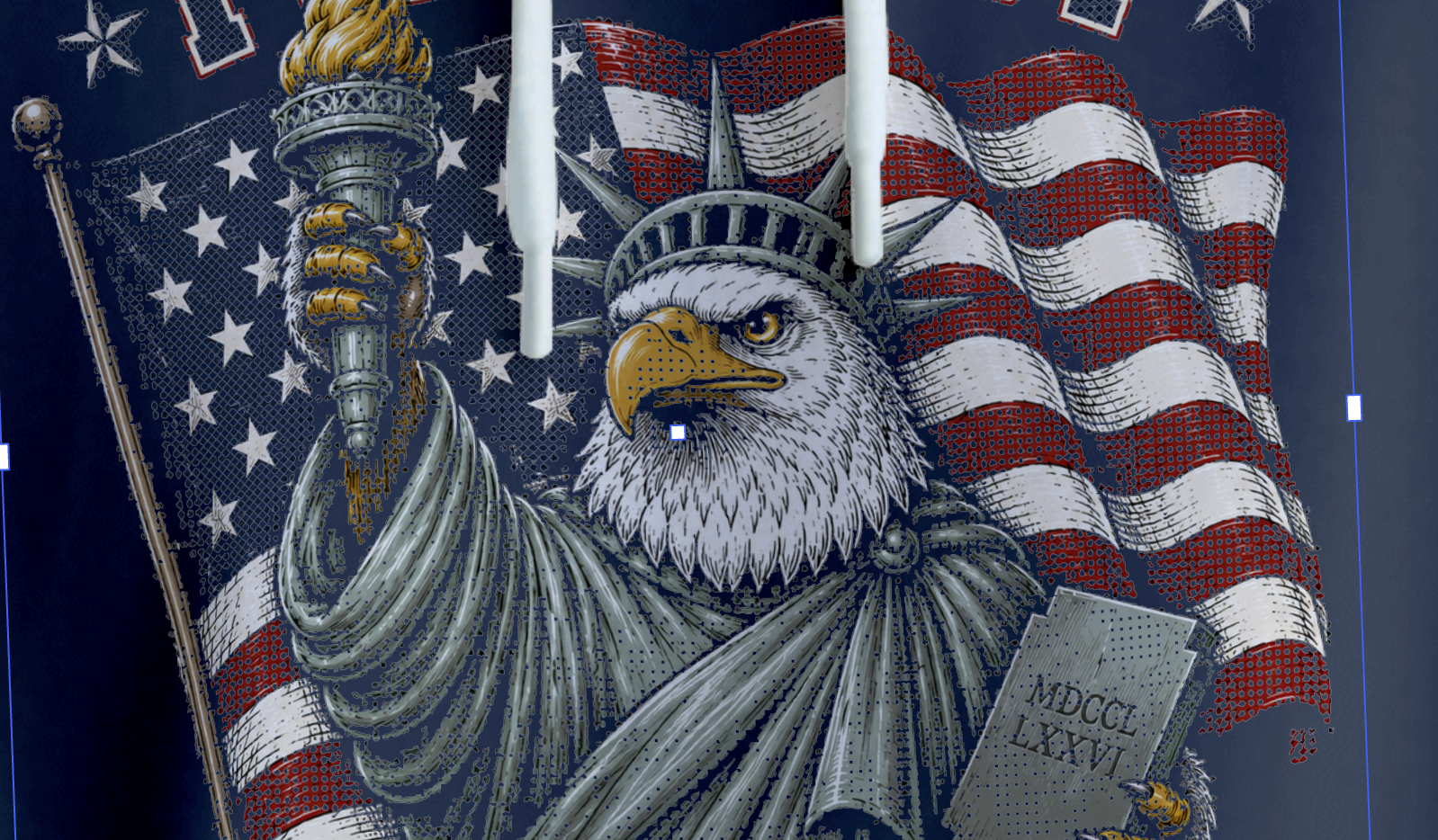 Celebrating "Two Fiddy" Years of America instruction: step 1 -