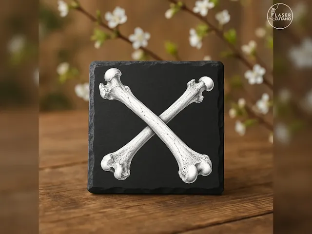 The Ossuary Cross — Laser Engraving PNG
