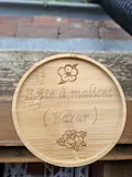[Laser cut and engrave] Bocal en verre avec couvercle en bambou gravé Boîte à malices