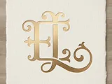 [Laser cut and engrave] EL Romantic Wedding Monogram – Flowing Intertwined Initials for Laser Cut Décor, Cake Toppers, Invitations & Engraving