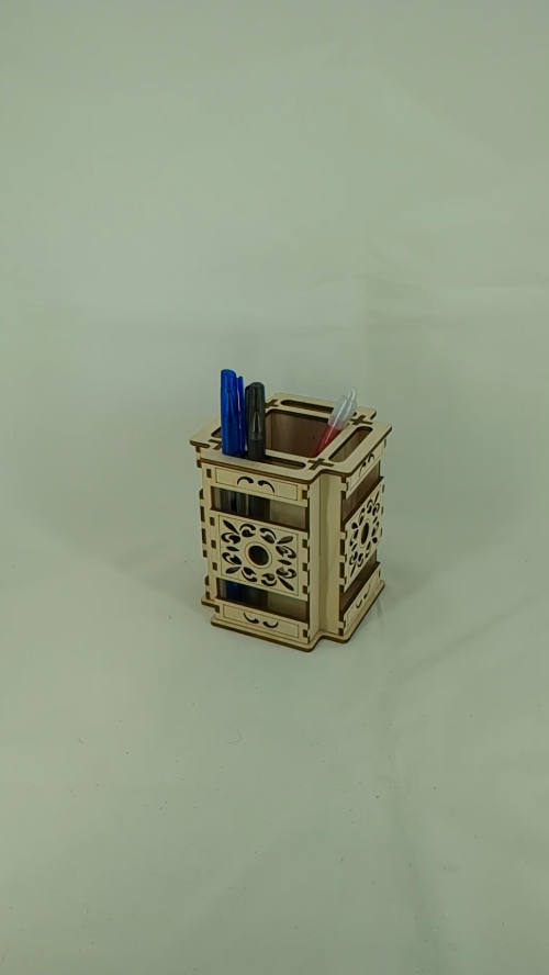 [Laser cut and engrave] Gift Organizer Pen or Pencils Laser Cut Template, Desk Holder, Laser Cutting Design