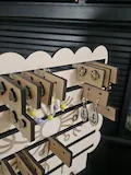 [Laser cut and engrave] Wooden Earring and Jewelry Display Stand Organizer