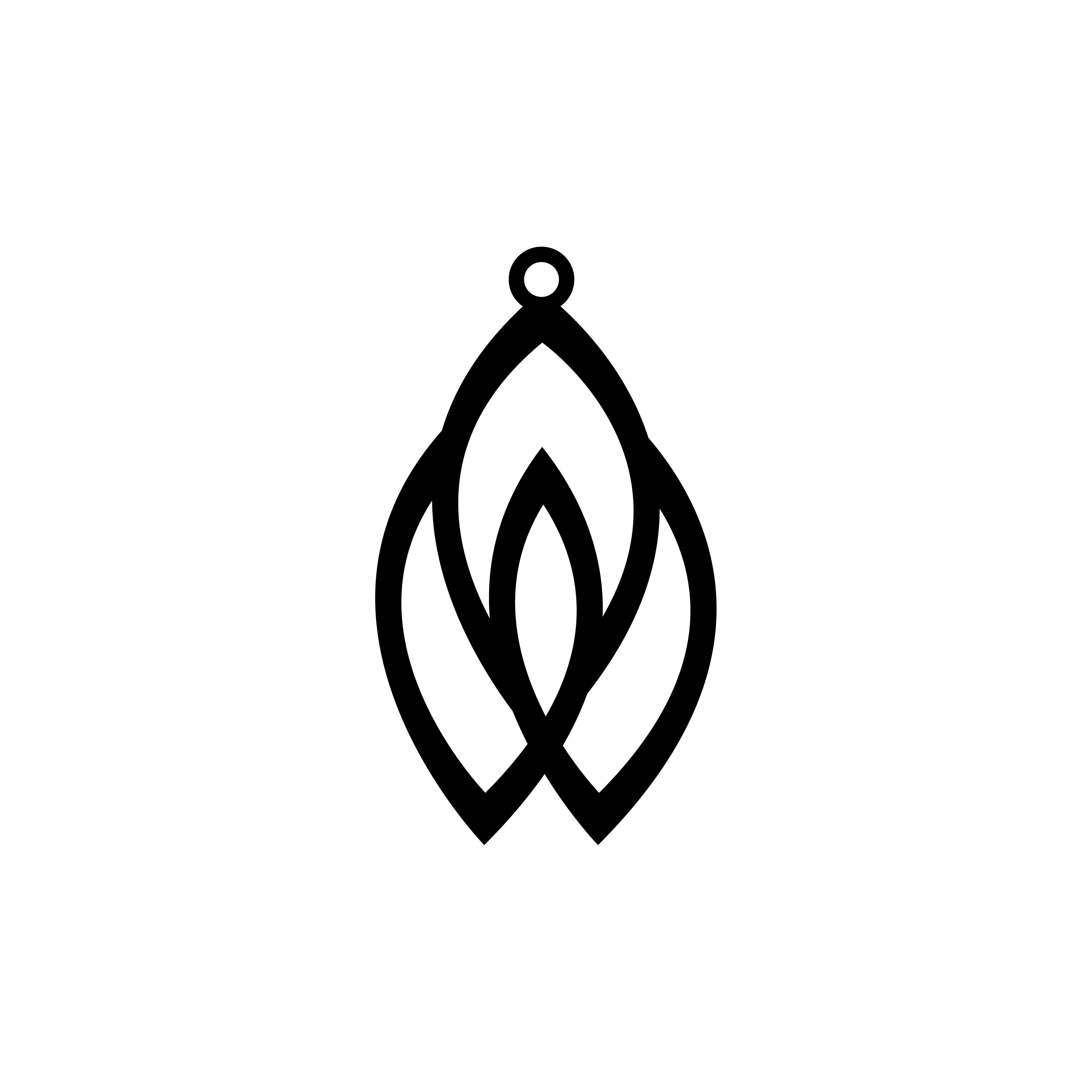 [Laser cut and engrave] Geometric Wooden Cutout Jewelry Pendants