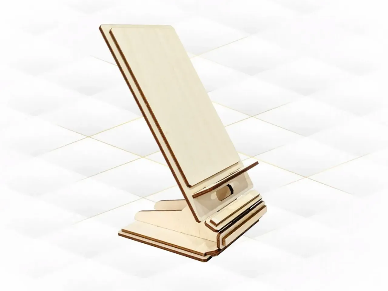 [Laser cut and engrave] Gift Stand Holder Phone Laser Cut Template, Dispaly iPhone, Laser Cutting Design