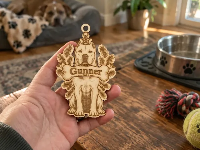 Argentine Dogo Christmas Ornament 2026