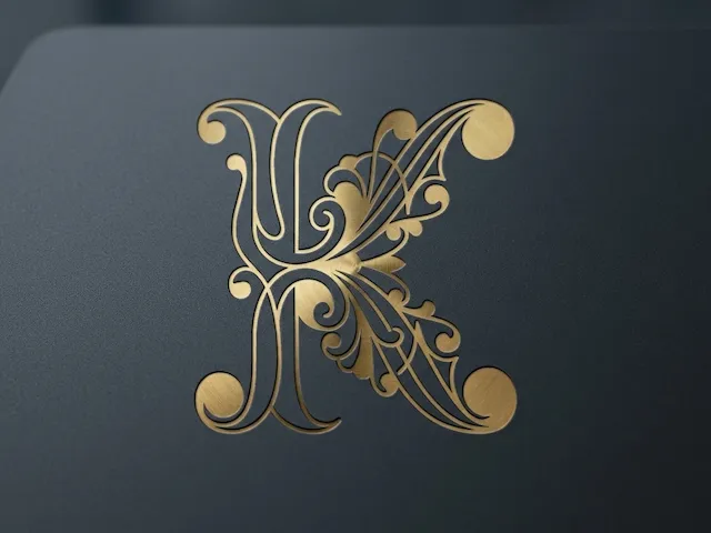 K Royal Wedding Monogram Logo – Regal Bridal Initial for Laser Cut Signs, Cake Toppers, Invitations, Engraving & Cricut Projects
