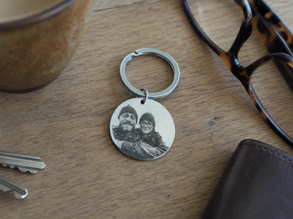 Portrait keyring