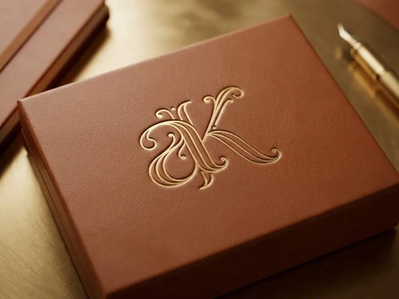 [Laser cut and engrave] Artistic AK Monogram Lettermark Logo