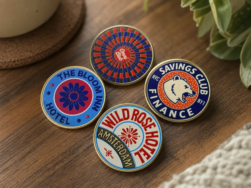 Custom UV Printed Copper Coin Ornaments
