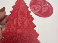 [Laser cut and engrave] Personalized Photo Christmas Tree Ornament with Family Portrait