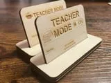 [Laser cut and engrave] Teacher Mode: ON – kleines Geschenk für Lehrkräfte