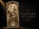 [Laser cut and engrave] The Temptation of Christ Religious Bookmark
