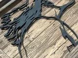 [Laser cut and engrave] Backlit Wall Art Featuring a Silhouette Profile of a Man with Flowing Hair