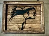 [Laser cut and engrave] Backlit Wall Art Featuring a Silhouette Profile of a Man with Flowing Hair