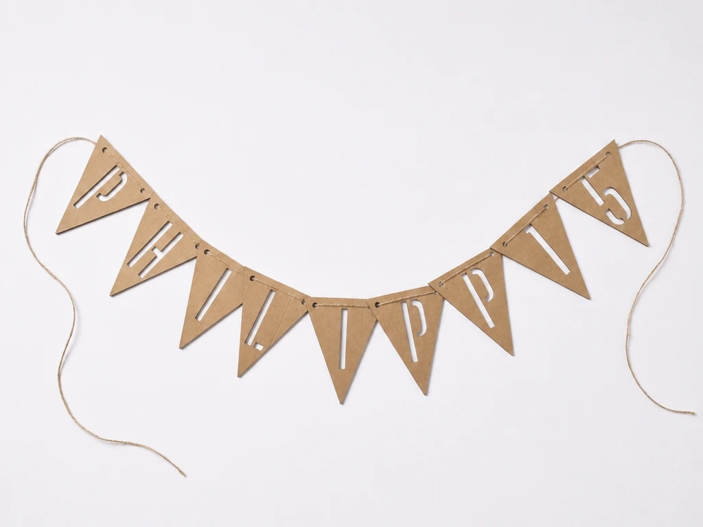 Personalisierte Wimpelkette ,vollständiges Alphabet & Zahlen für Geburtstag oder andere Events, aus Wellpappe; #craftthebirthdaycontest