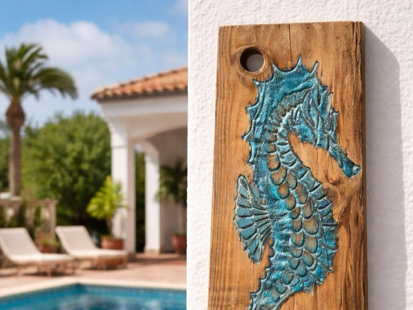 Seahorse wall art