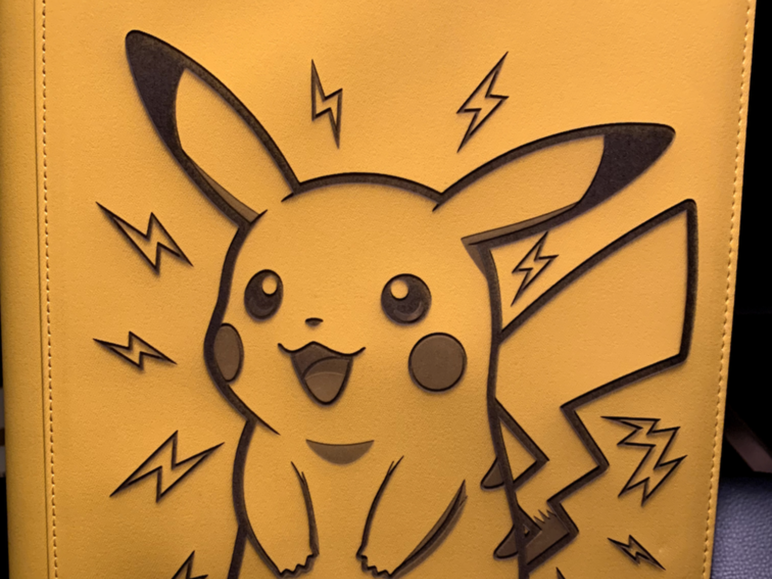 Pikachu engraved on a gamegenic