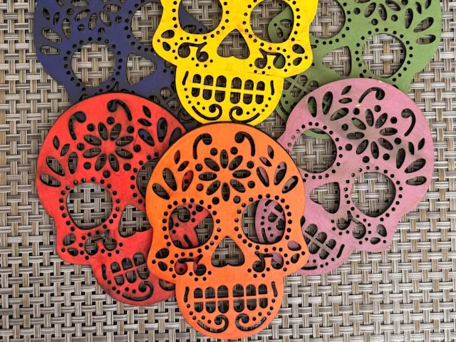 Portavasos de calavera
