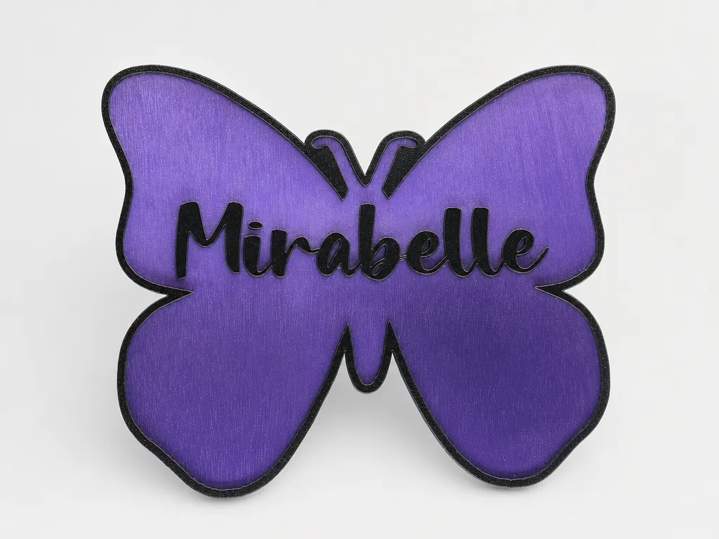 Butterfly Name Sign for room Wall Decor